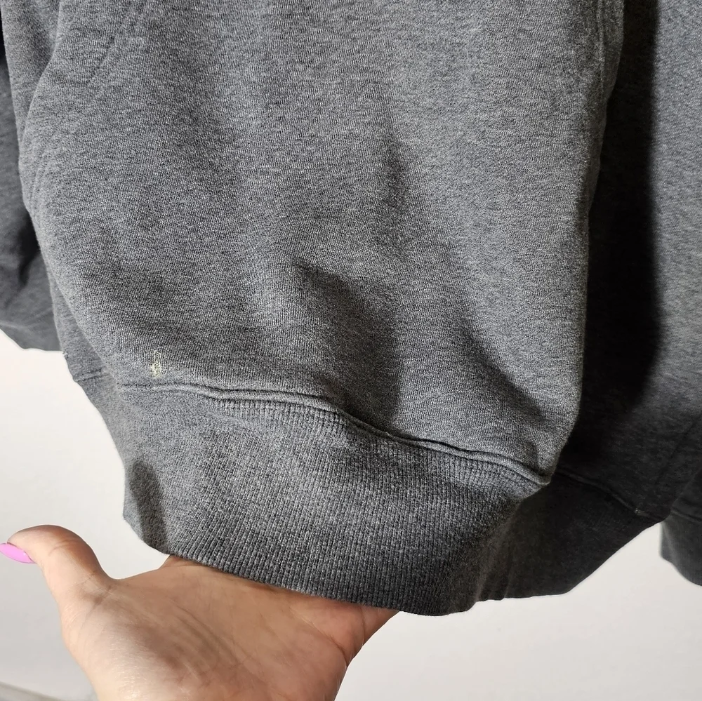 Adidas Men's Gray 2005 Vintage Hoodie Men's Size Large *See flaws